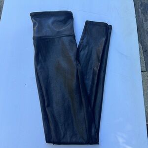 Spanx Faux Leather Leggings petite small